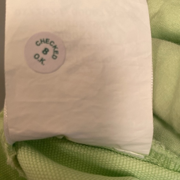 Vans Cotton Barnes Canvas Shorts Pistachio Lime Green Butterfly Size 30 - Picture 8 of 9